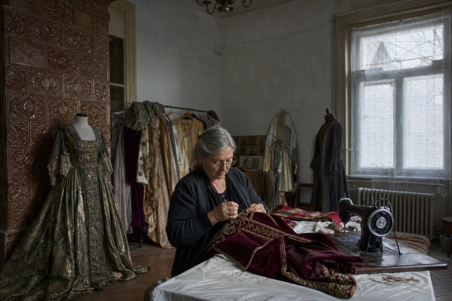 Small independent historical stage costume studio in Bucharest, Romania